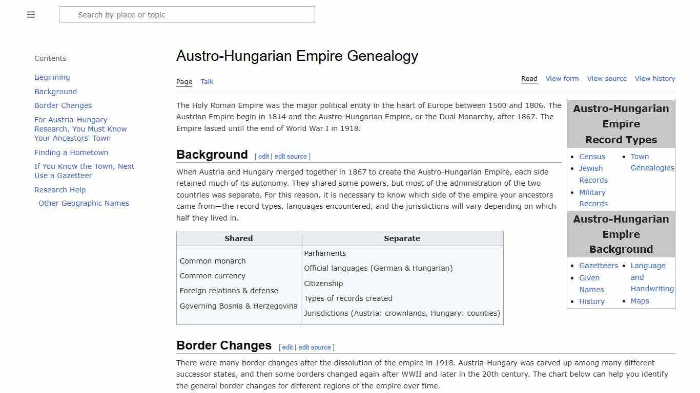 Austro-Hungarian Empire Genealogy • FamilySearch